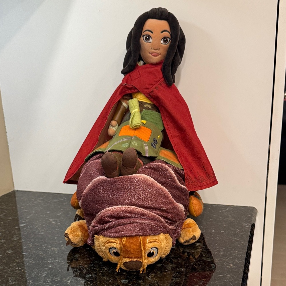Disney Raya and the Last Dragon Plush Raya And Tuk Tuk Doll Figures